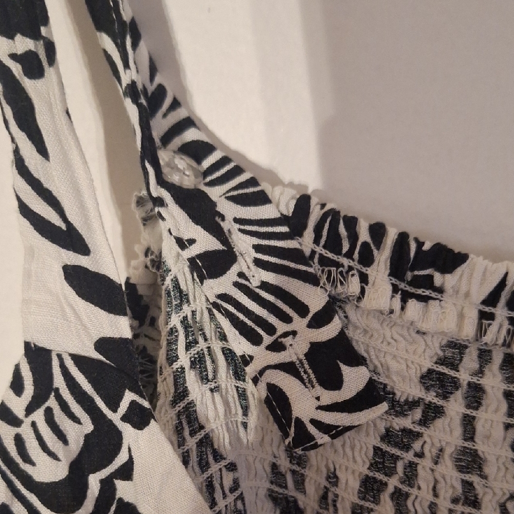 Knox Rose Black and White Floral Midi Dress - Picture 5 of 8
